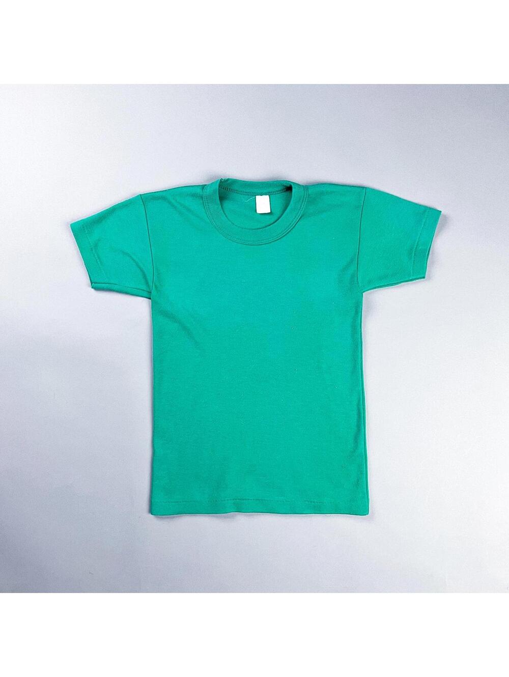 Green Baby Tee | Vintage 70's Children's Blank T-Shirt | XXS Adults